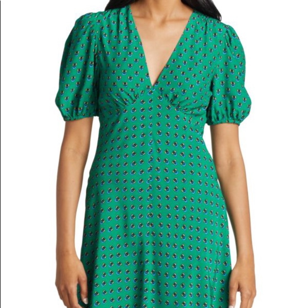 Staud Milla  Printed Minidress Vine Size 4 NWT